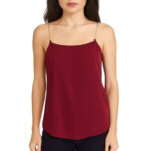 NWOT Vero Moda Women’s Fig Purple Tank Top w/ Crystal Spaghetti Straps Size XS